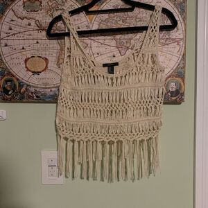 Crochet Fringe Tank   